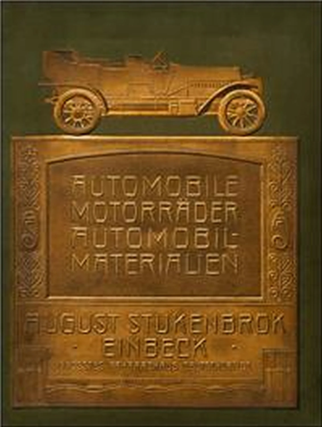 Stukenbrok - Automobile, Motorräder, Automobil-Materialien [um 1910] von Geoarg Olms AG 